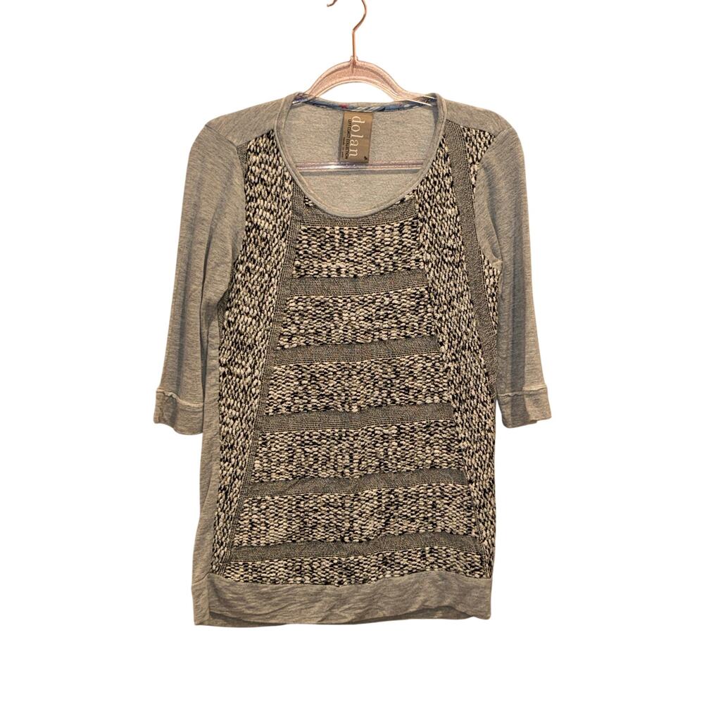Dolan Left Coast Collection Anthropologie Textured Panel Top Medium